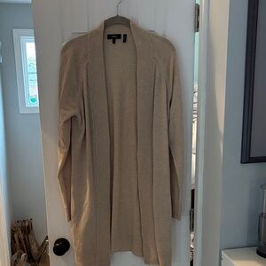 Theory Women's Cashmere Cream Open Front Cardigan